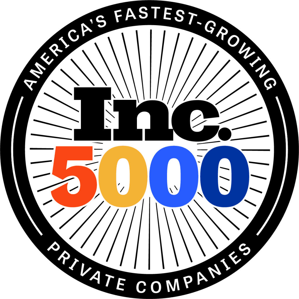 Seal of Inc. 5000, recognizing America's fastest-growing private companies for their remarkable revenue growth.