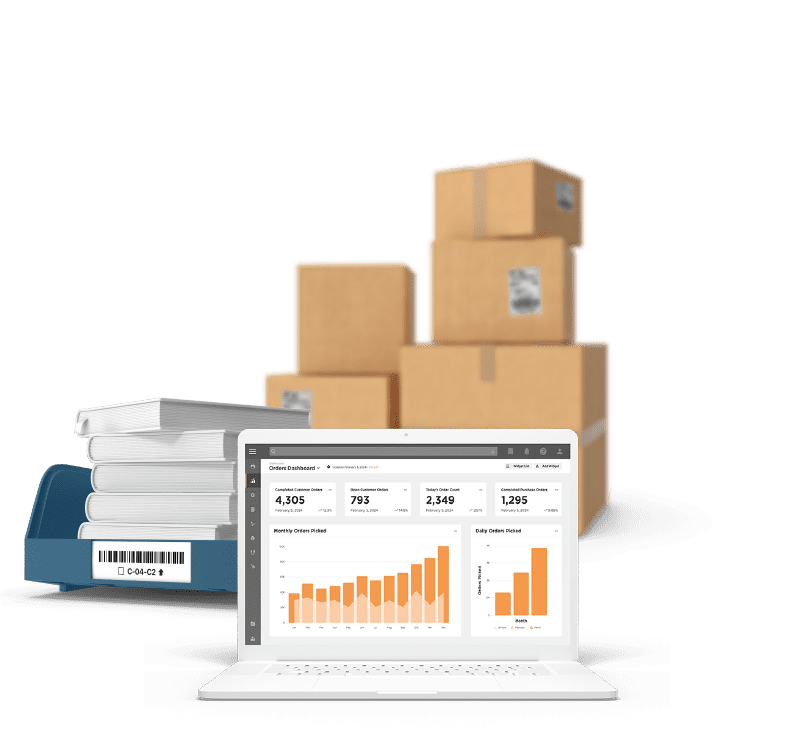 Screenshot of the Deposco user interface showing inventory management, integrated with NetSuite.