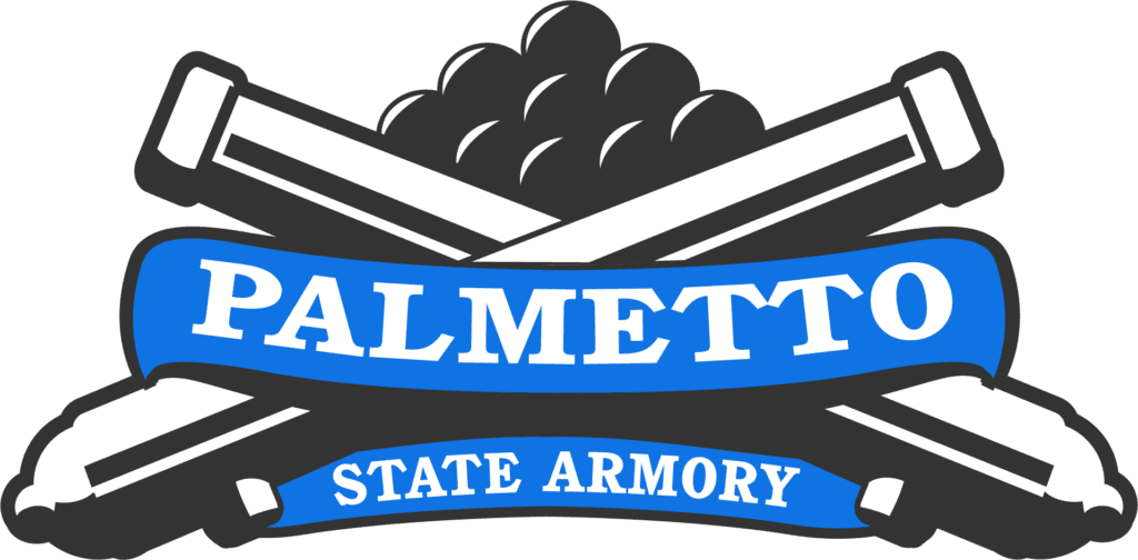 Logo of Palmetto State Armory, a company achieving success with Deposco's supply chain solutions.